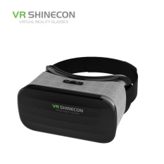 VRshinecon Y-005 Smartphone Leather 3D Glasses (Black) - intl