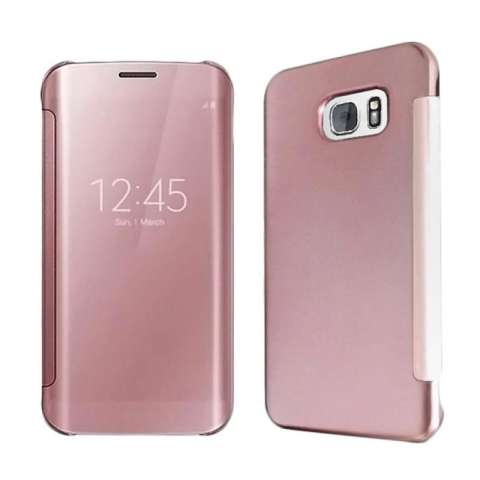 Case For Samsung Galaxy J7 2015 J700 Aluminium Bumper With Mirror Source · Wallet Mirror View Flip Cover Samsung Galaxy J7 Prime Rose Gold