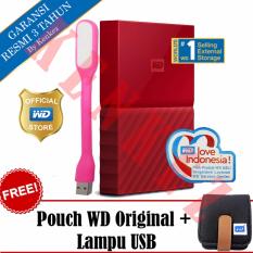 WD My Passport New Design 1TB Portable Storage USB 3.0 - Merah Harddisk Eksternal 2.5