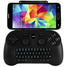 Wireless Bluetooth 3.0 Gamepad dengan Keyboard untuk Samsung Smart TV (Hitam)-Intl