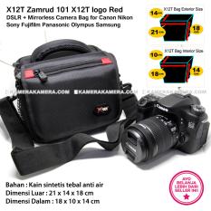 X12T Zamrud 101 X12T logo Red for DSLR + Mirrorless Camera Bag for Canon Nikon Sony Fujifilm Panasonic Olympus Samsung