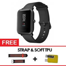 Xiaomi Huami AMAZFIT Bip Lite Version Smart Watch - INTERNATIONAL VERSION - FREE STRAP Silicone + TPU Screen - Merah