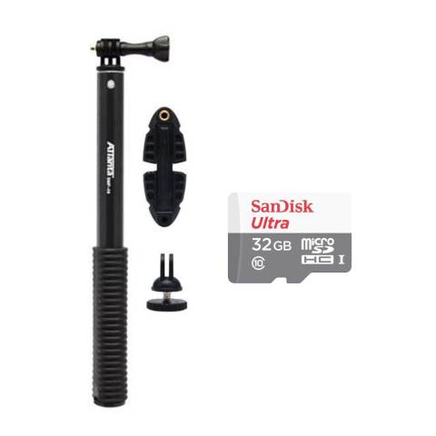 Xiaomi Yi Action Camera - 16 MP - Putih + Gratis Complete Package 3