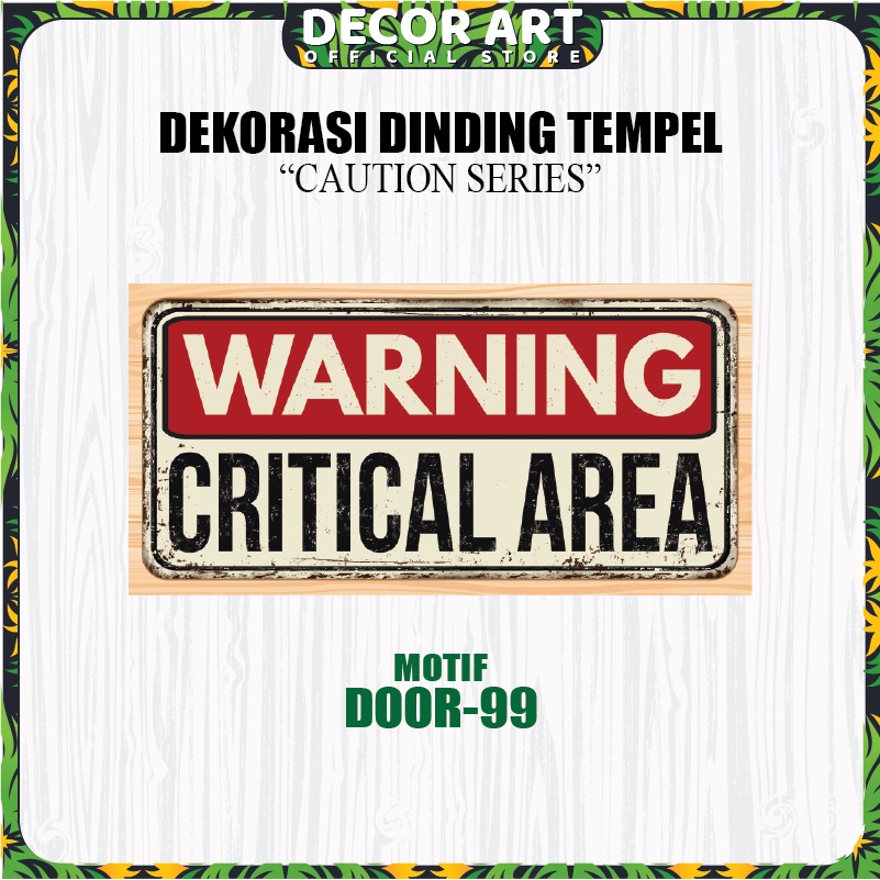 Decor Art 10x20 Cm Papan Stiker Himbauan Hiasan Dinding Tempel