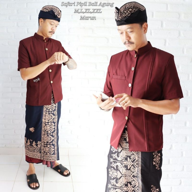 Baju Safari Atasan Pria Baju Nikahan Pria Bali Baju Safari Pesta