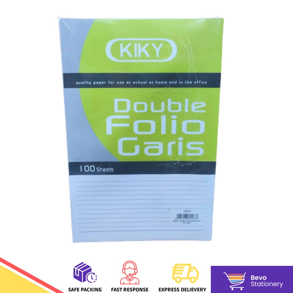 Kertas Double Folio Garis Bergaris Kiky Pack Isi Lembar Lazada