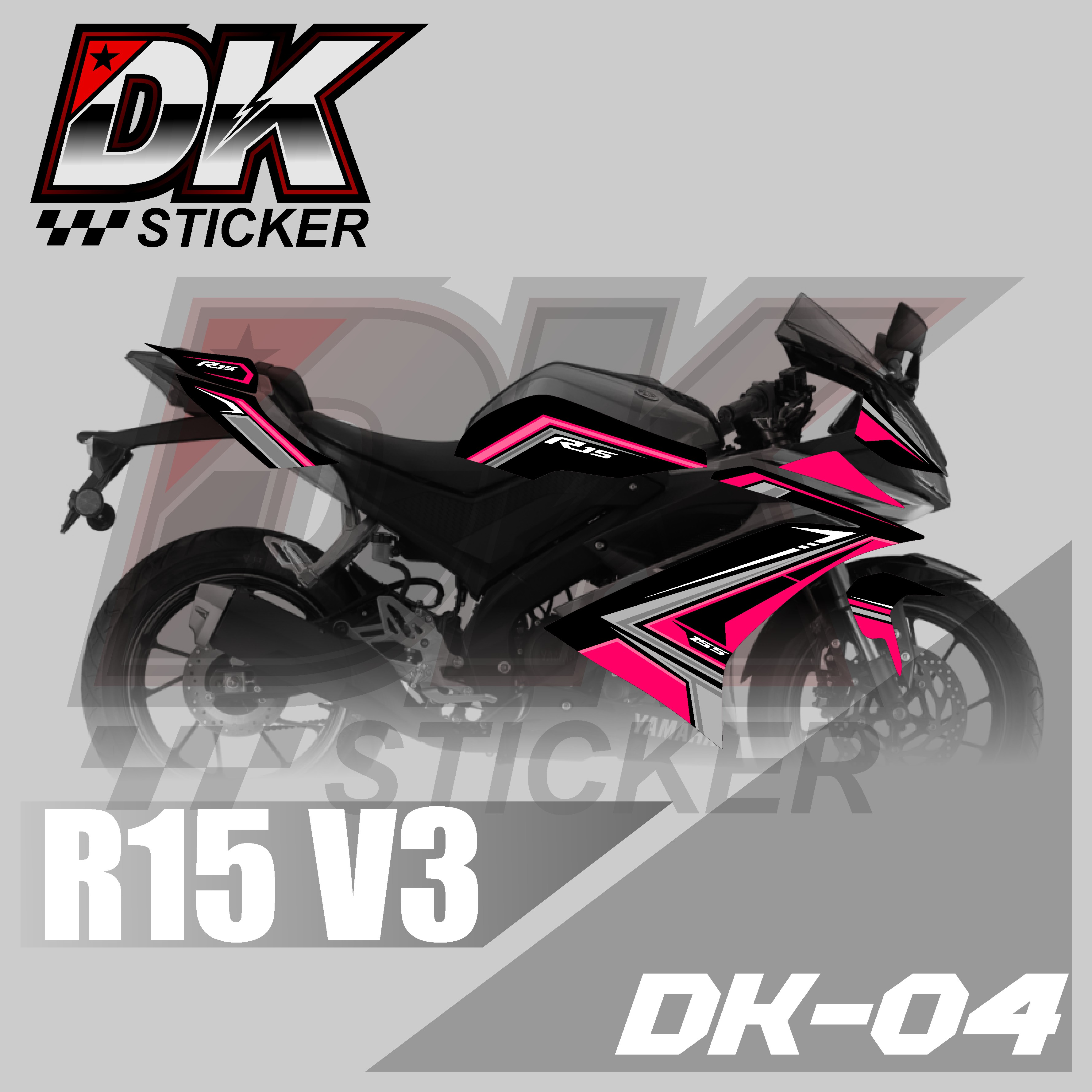 Sticker Striping Semifull Yamaha R V R V Sticker Lis Variasi