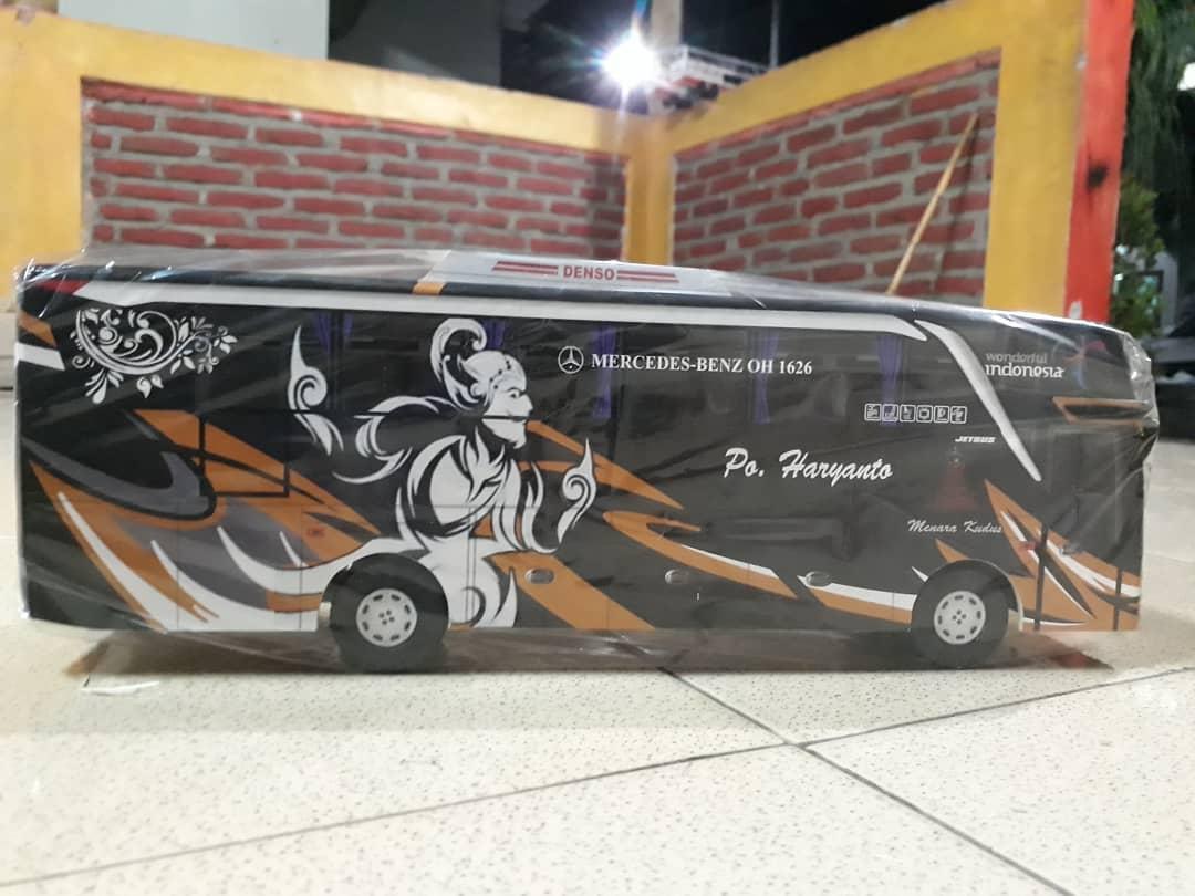 Miniatur Bus Haryanto SHD Wayang Hitam Lazada Indonesia