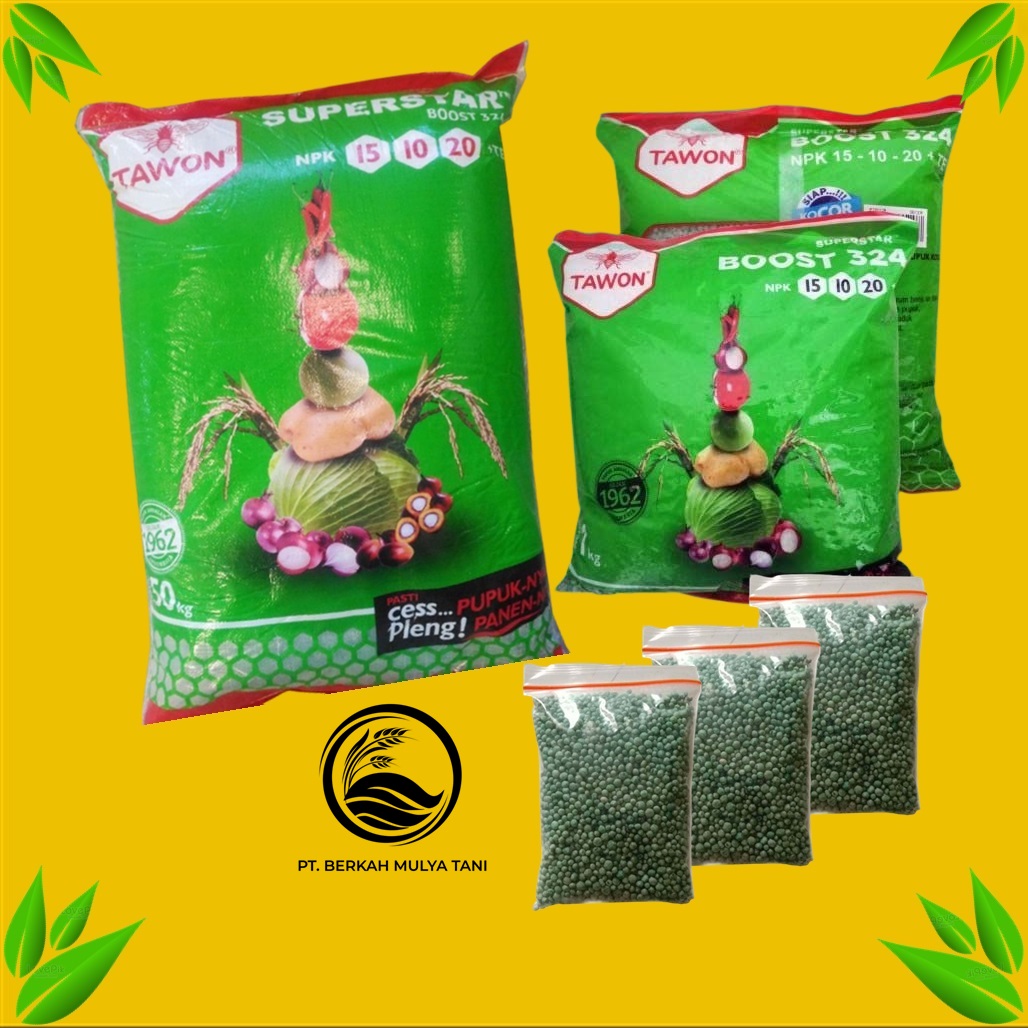 Pemacu Tumbuh Pupuk NPK 15 10 20 Cap Tawon 1 Kg 500 Gram Repack