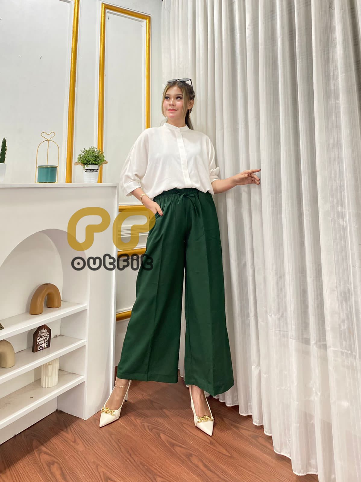 Daily Kulot High Waist Tori Pant Kulot Crinkle Premium Lazada