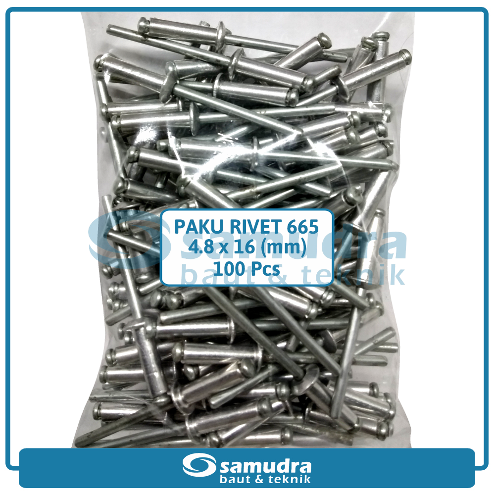 Smd Paku Rivet Pcs X Mm Blind Rifet Tembak Aluminium