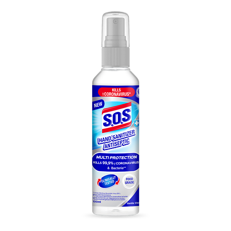 SOS Hand Sanitizer Antiseptic Spray 100 Ml Lazada Indonesia