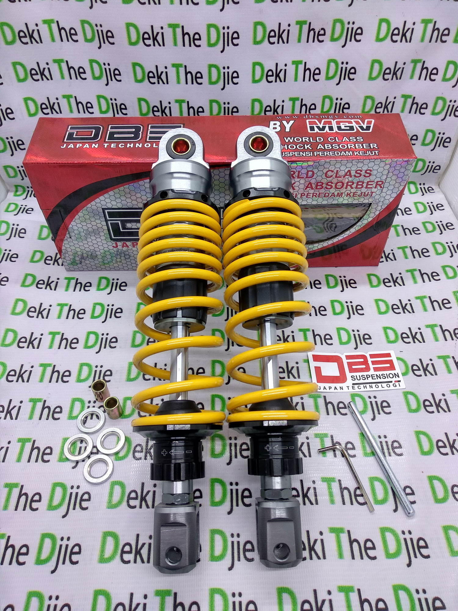 Shock Shockbreaker DBS ORIGINAL DBS 744 TITAN YELLOW CNC Series 285mm