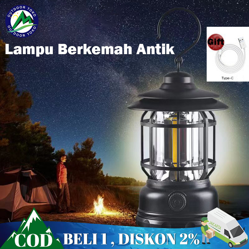 Lampu Emergency Mode Lampu Camping Cas Lampu Led Outdoor Senter