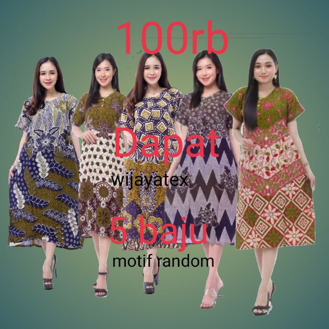 Daster Murah 100 Dapat 5 Baju Daster Paket 100rb Baju Tidur Murah