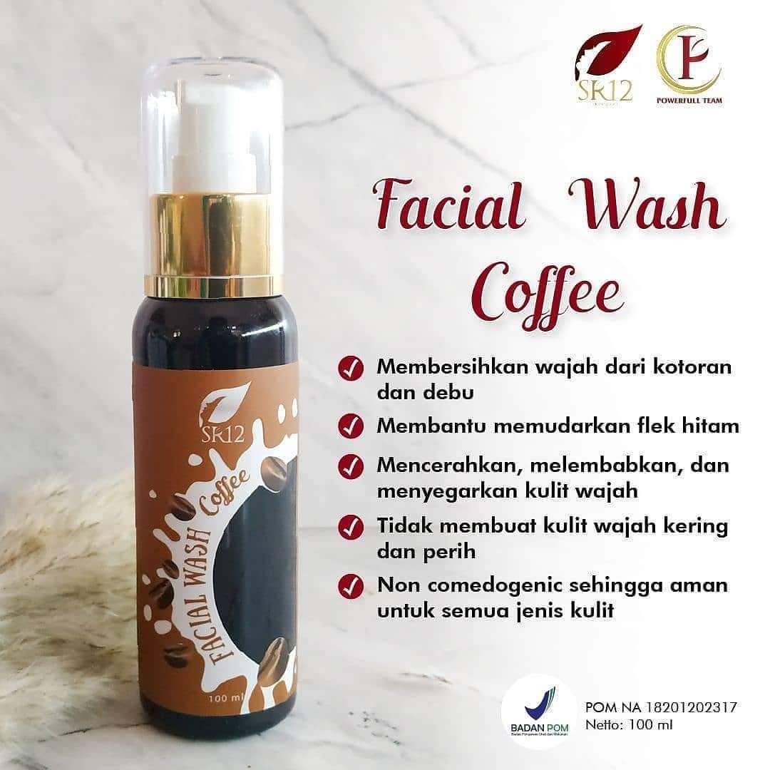 SR12 Facial Wash Coffee Herbal Sabun Kopi Cair Perawatan Wajah