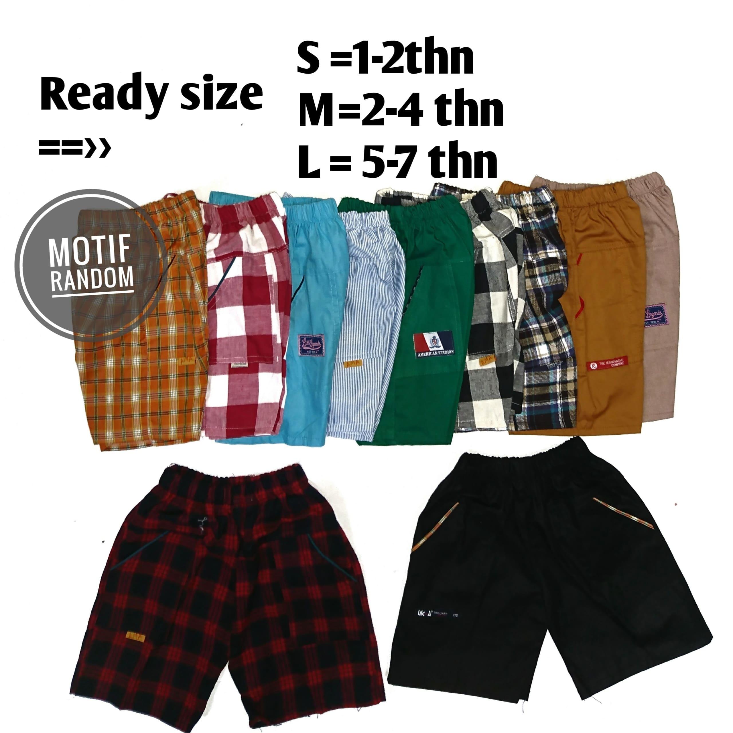 motif random 1-7 tahun celana anak laki laki