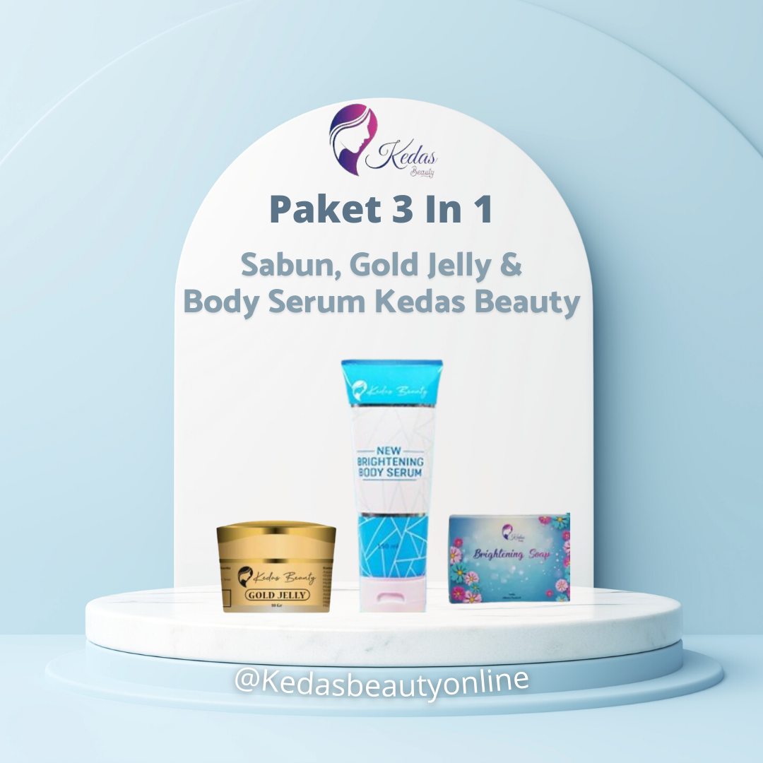 Kedas Beauty Paket Lengkap Glowing Paket In Sabun Gold Jelly Dan