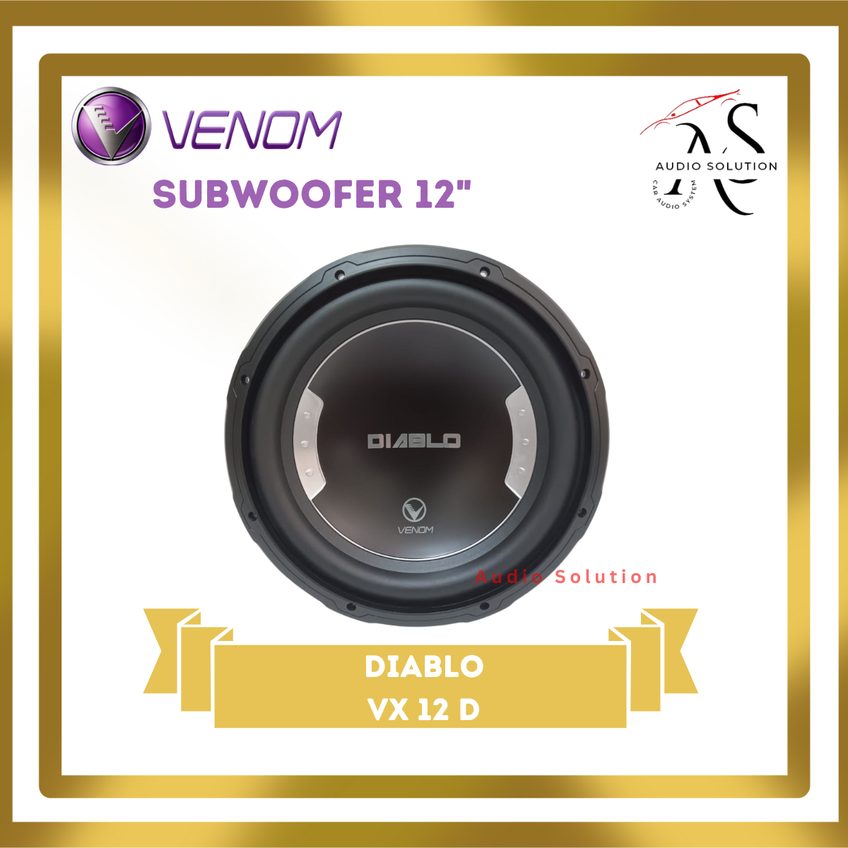 Subwoofer Venom Diablo Vx D Single Voice Coil Inch Lazada Indonesia