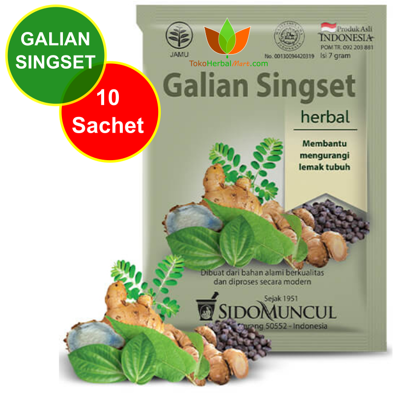 Sidomuncul Jamu Galian Singset Sachet Obat Herbal Pengecil