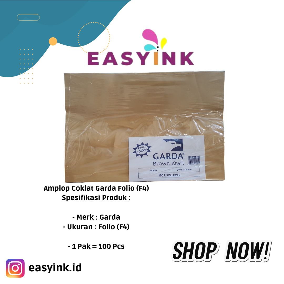 Amplop Coklat Garda Folio F Lembar Lazada Indonesia