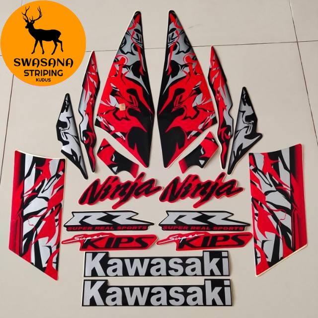 Striping Decal Polet Sticker Kawasaki Ninja Rr List Body Model Original