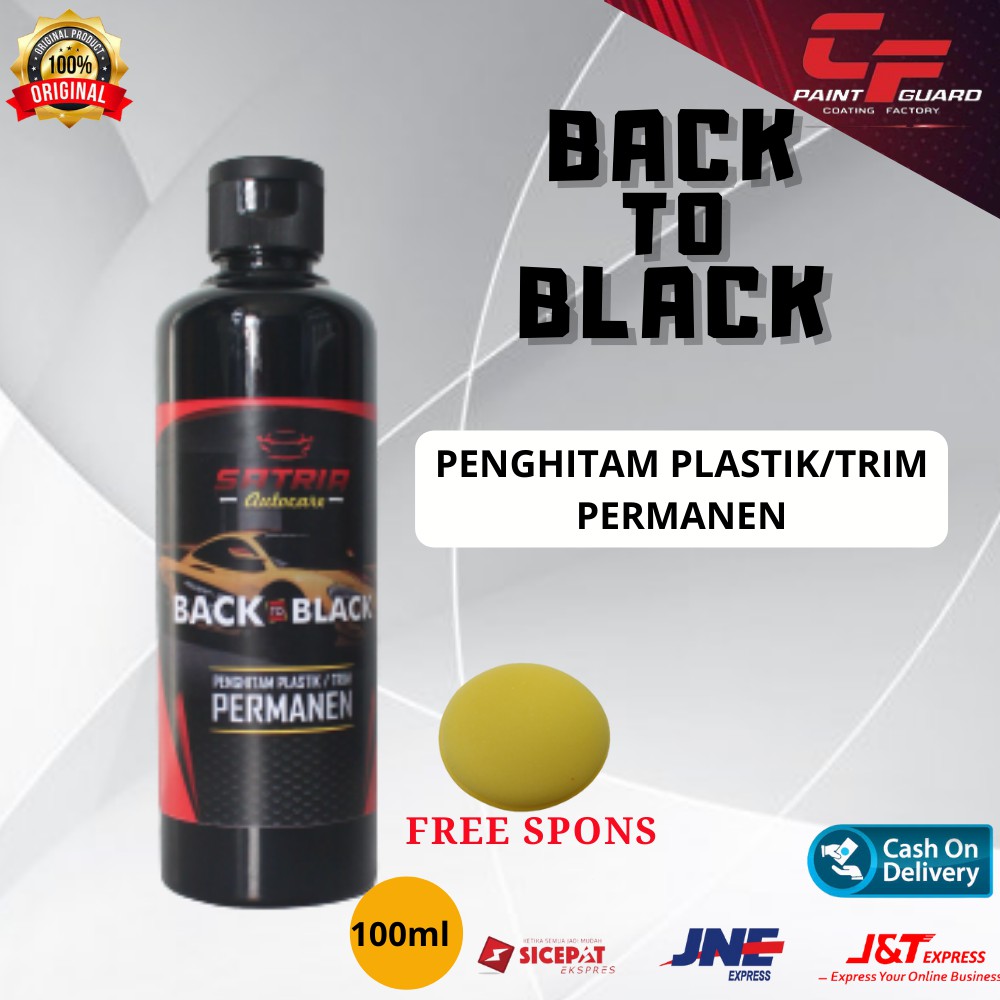 Back To Black Ml Penghitam Body Motor Trim Plastik Permanen Trim