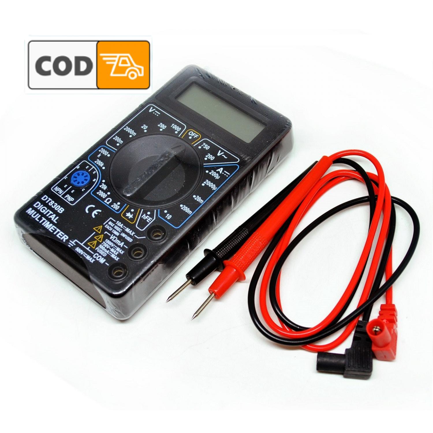 Multimeter Digital LCD Multitester Alat Tes Pengukur Arus Listrik