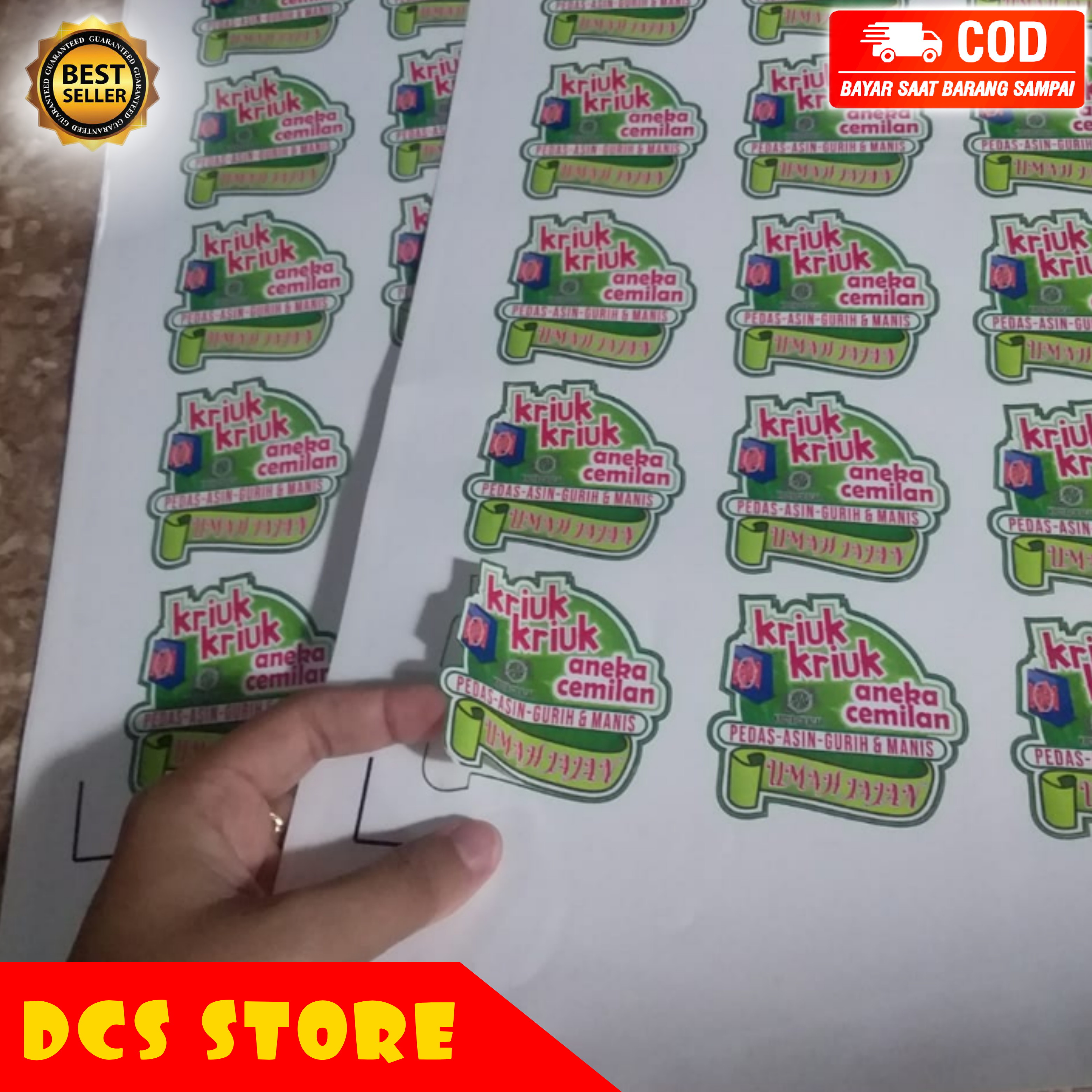 Stiker Makanan Minuman Botol Stiker Label Kemasan Produk Stiker Cup