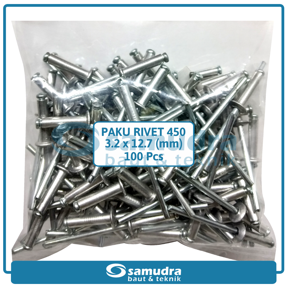 Smd Paku Rivet Pcs X Mm Blind Rifet Tembak Aluminium