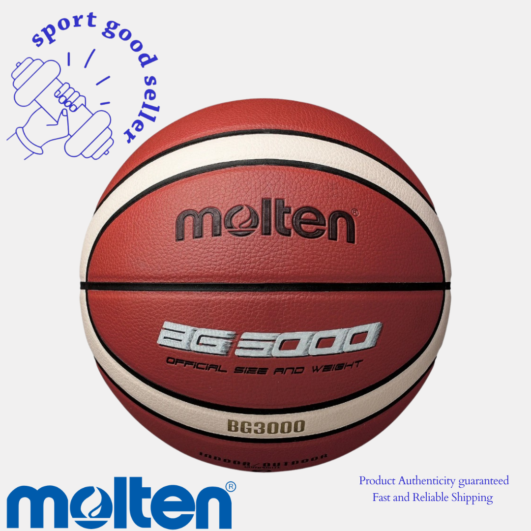 Bola Basket MOLTEN BG3000 Size 7 Kulit Sintesis Synthetic Leather BONUS