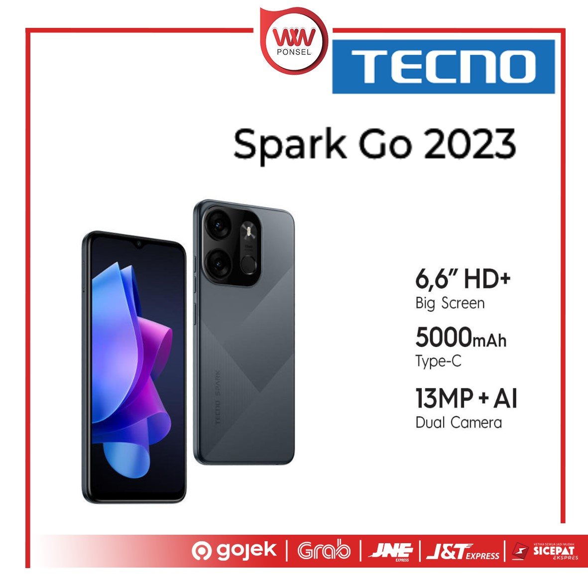 Hp Tecno Spark Go 2023 Ram 4GB Internal 64GB Garansi Resmi Lazada