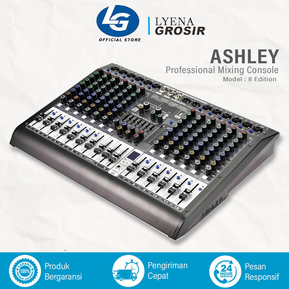 Mixer Audio Ashley 8 Edition 8 Channel Bluetooth USB Interface