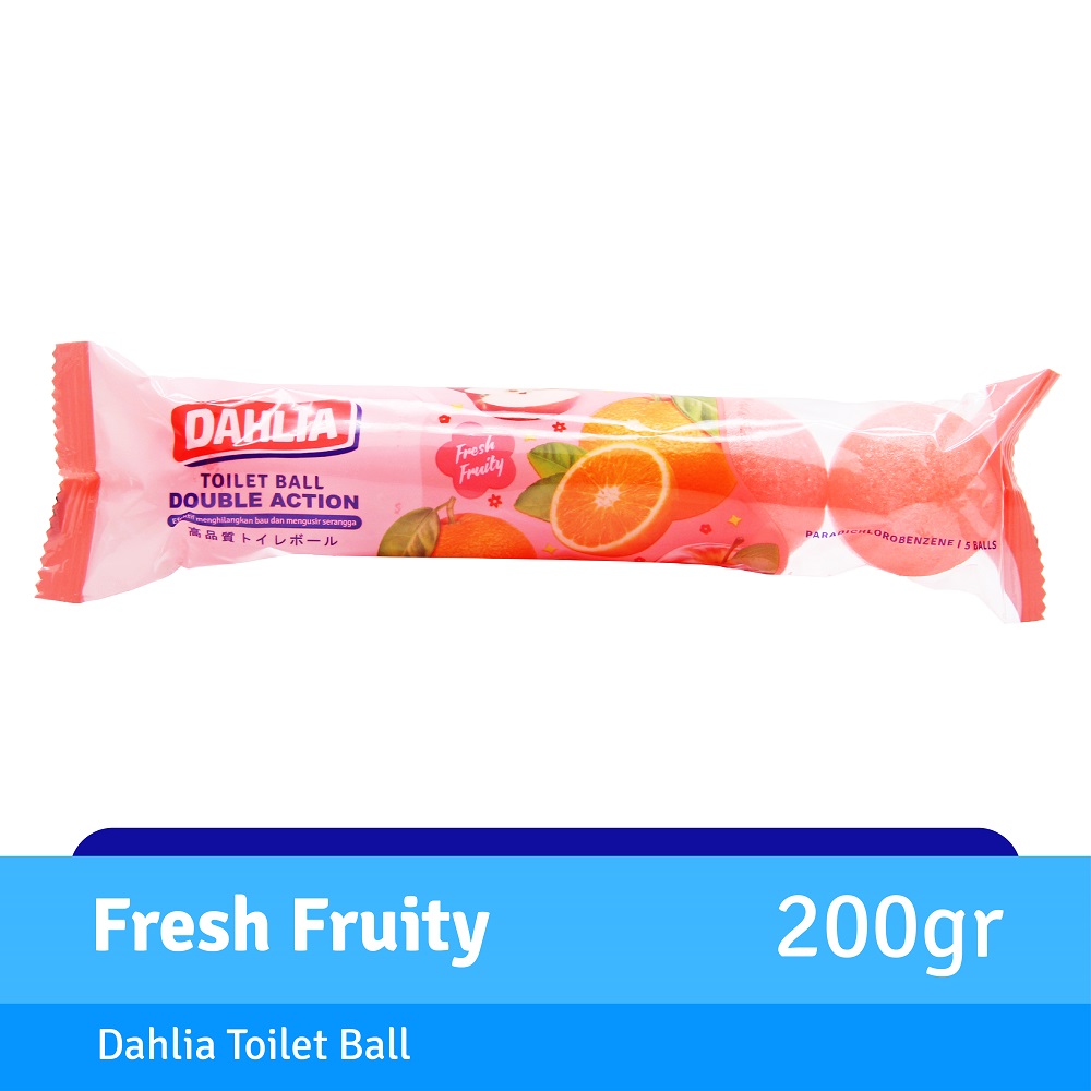 Dahlia Kamper Toilet Colour Ball Fresh Fruity Gr Isi Pcs Lazada