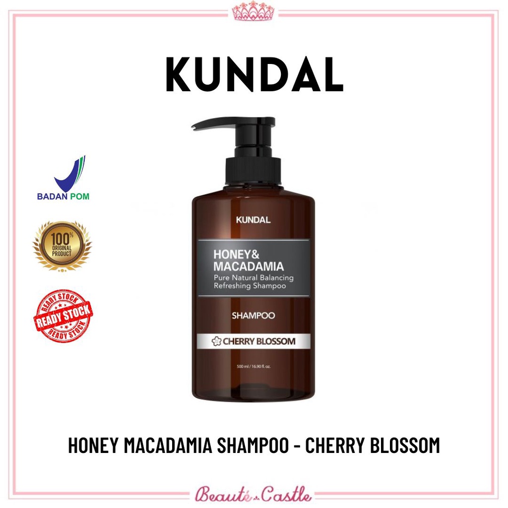 KUNDAL Honey Macadamia Nature Shampoo White Musk Cherry Blossom Pink