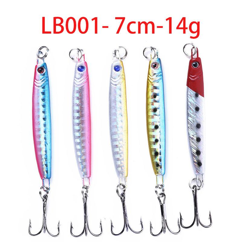 5pcs Lead Fishing Bait 8cm 40g & 6.8cm 30g & 7cm 21g ...