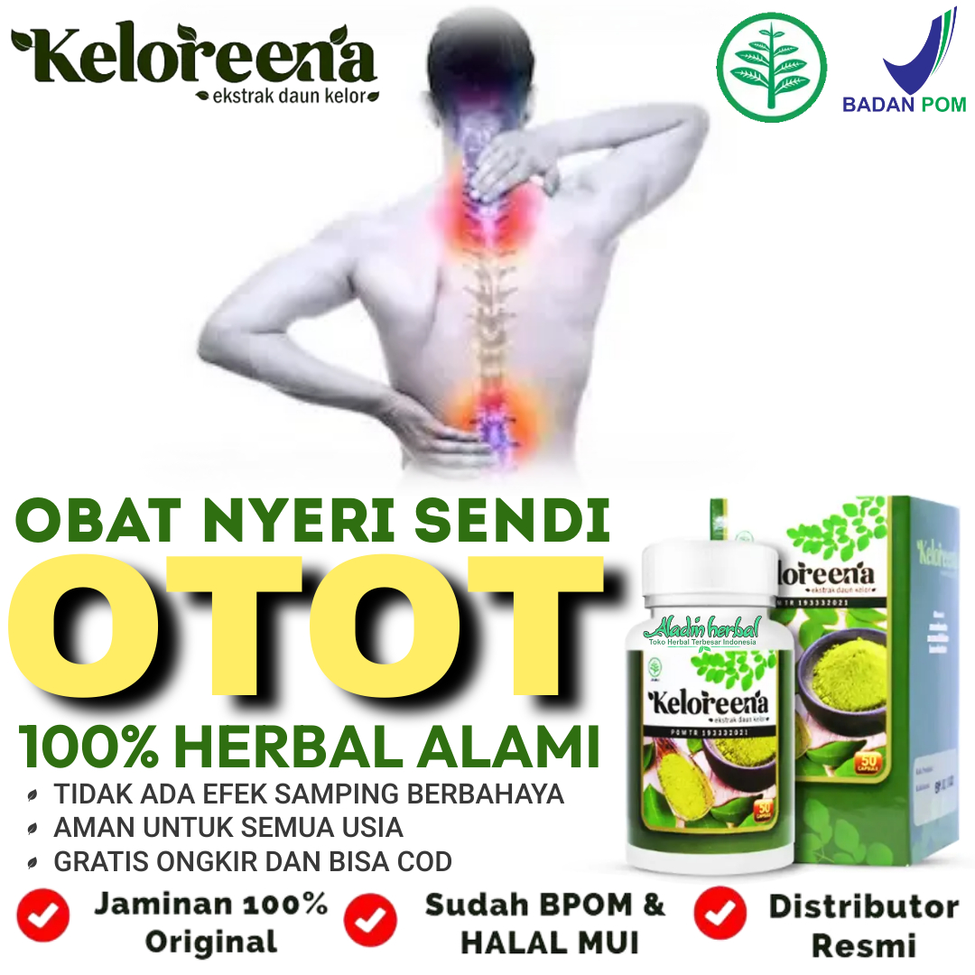 Keloreena Ekstrak Daun Kelor Original Obat Nyeri Sendi Obat