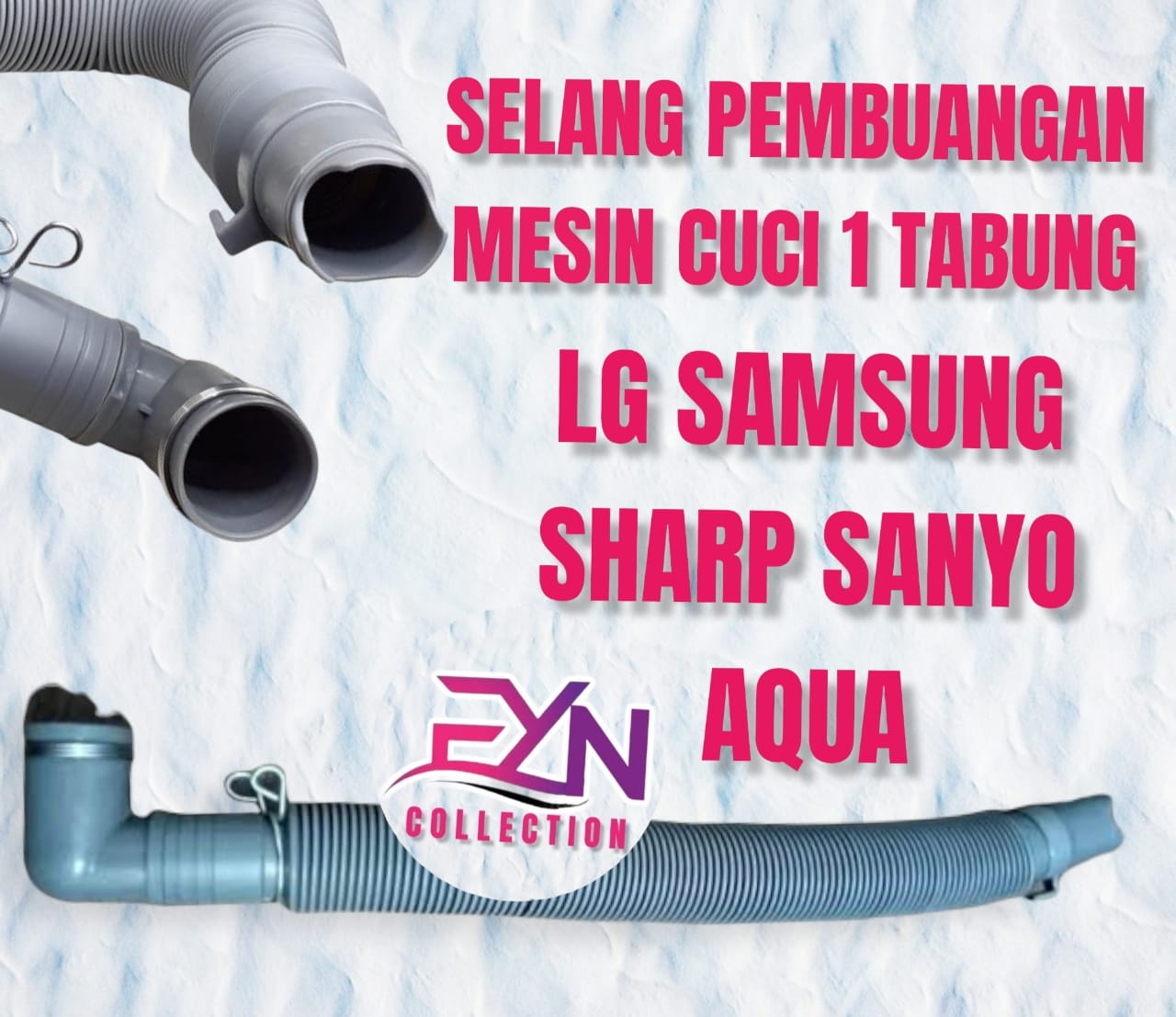 Selang Pembuangan Mesin Cuci LG Sharp Samsung 1 Tabung Slang Buang