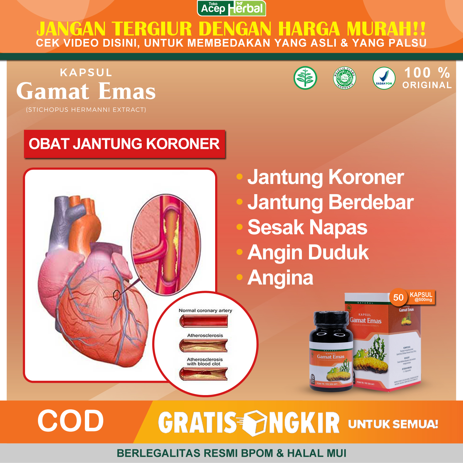 Obat Jantung Koroner Jantungan Serangan Jantung Aritmia Jantung