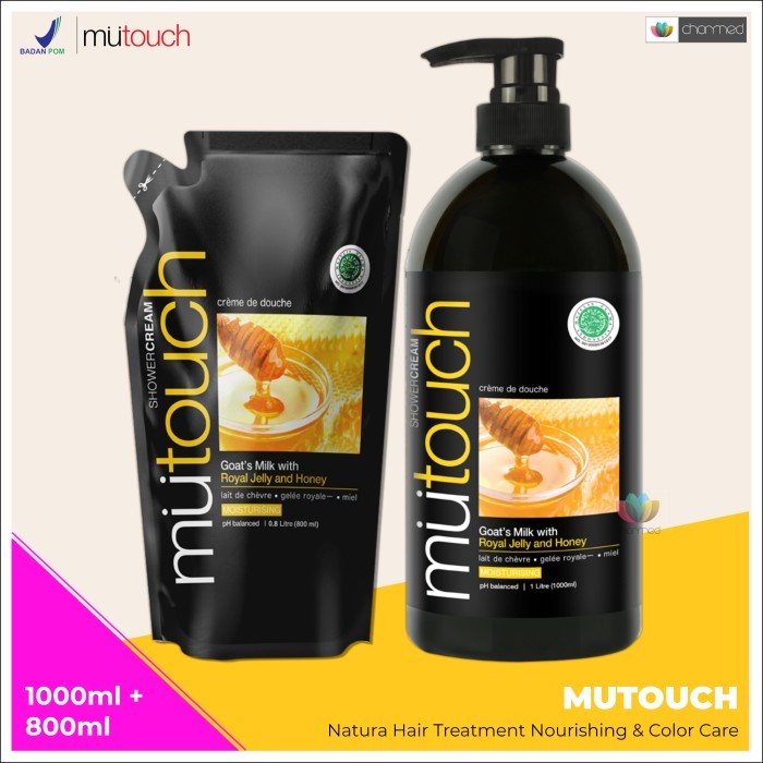 MUTOUCH Goat S Milk Shower Cream Royal Jelly And Honey Paket 2