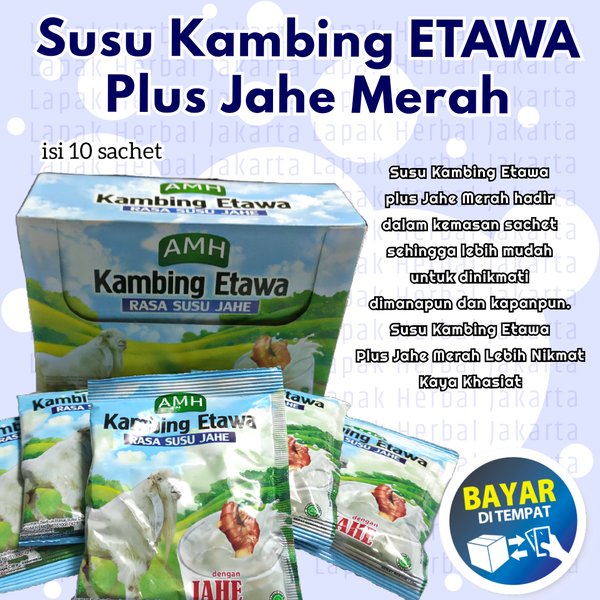 Susu Kambing Etawa Amh Jahe Amh Satu Kotak Sachet Lazada Indonesia