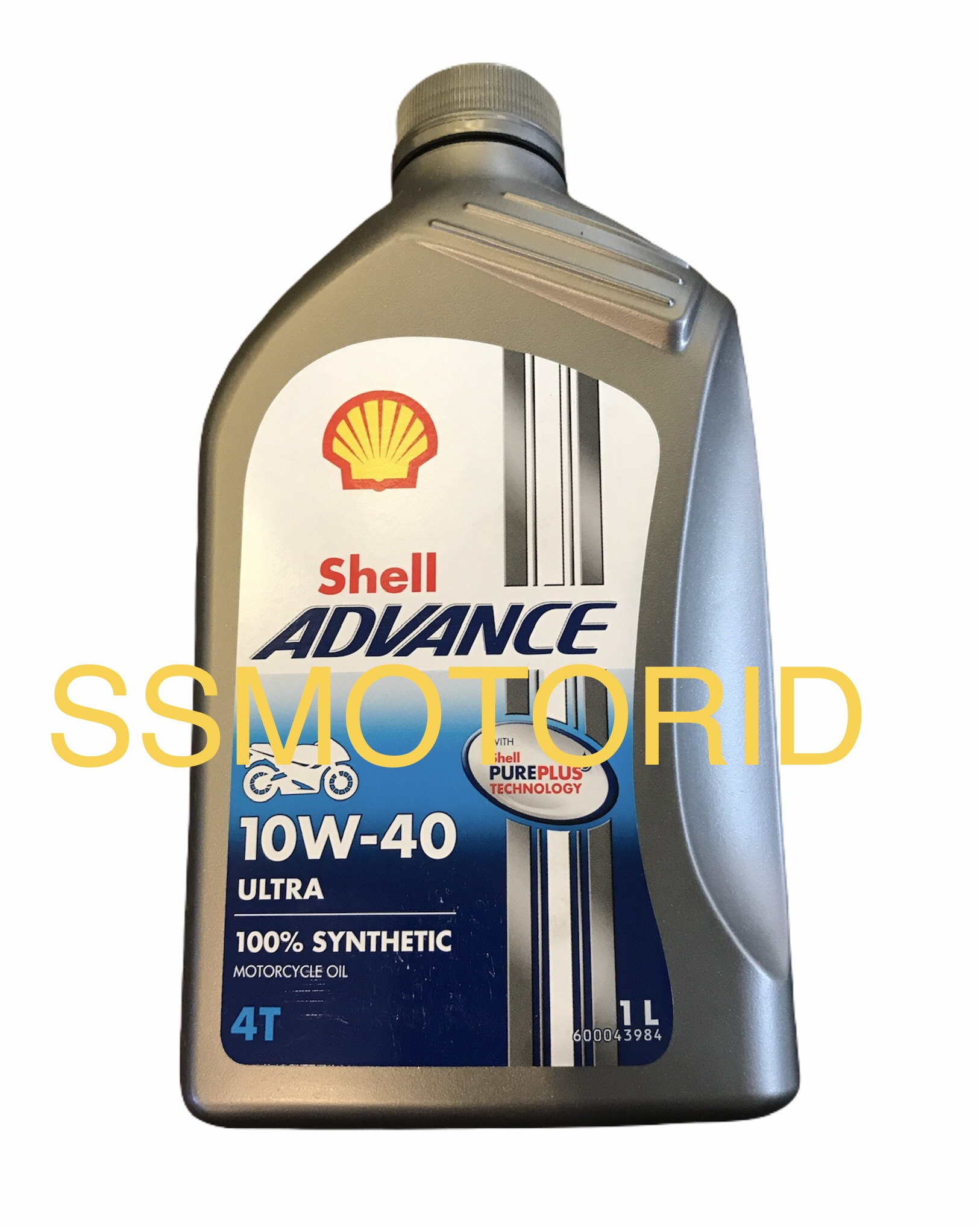 Shell Advance Ultra 10W 40 Full Synthetic API SN JASO MA2 1 Liter Full