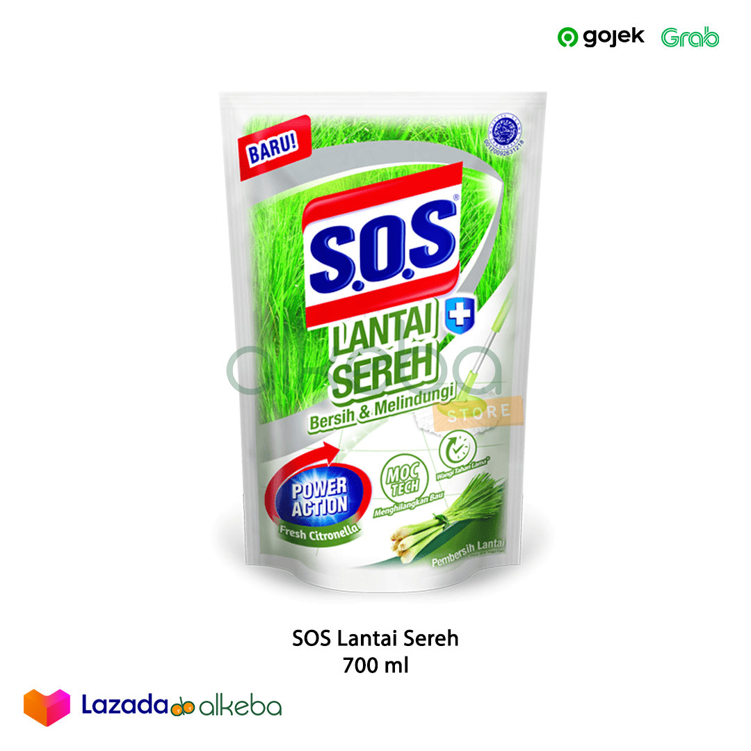 Floor Cleaner Pembersih Lantai Sereh Sos Ml Refil Pouch Lazada