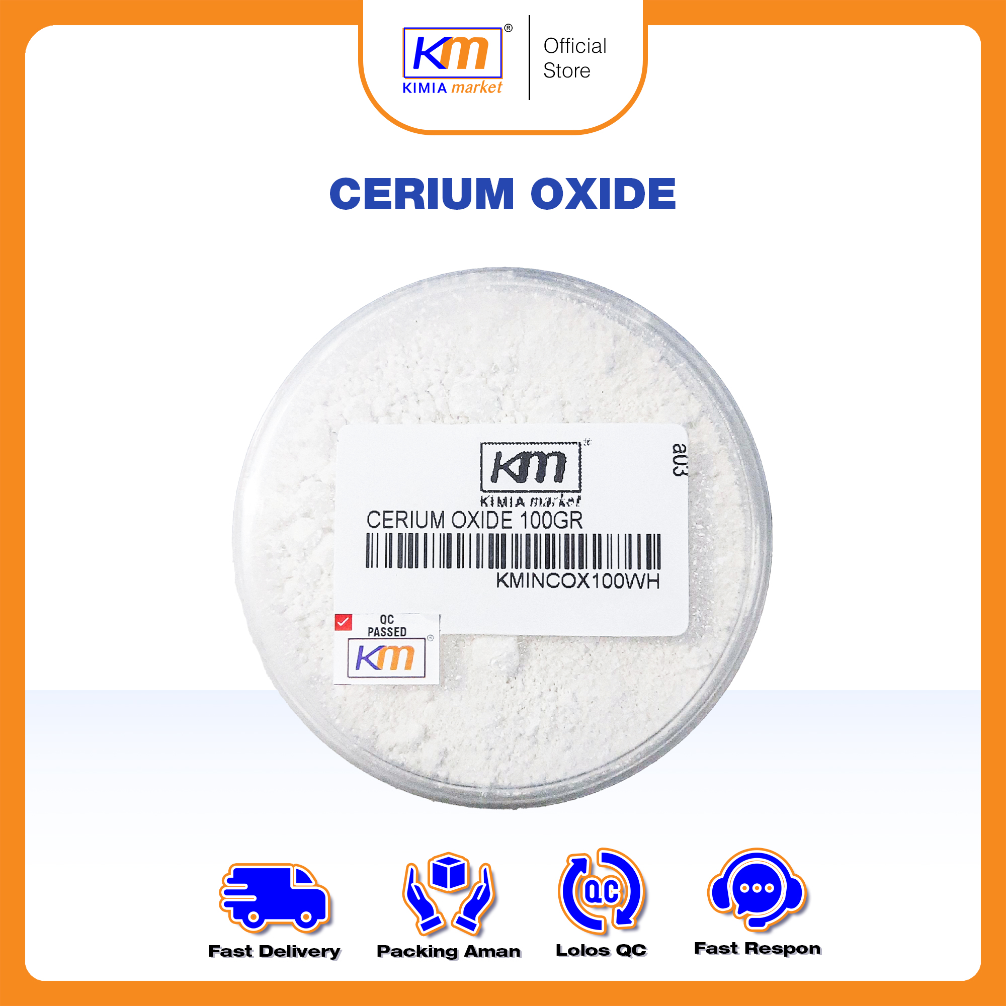 Cerium Oxide Glass Polishing Serbuk Pembersih Jamur Dan Baret Kaca