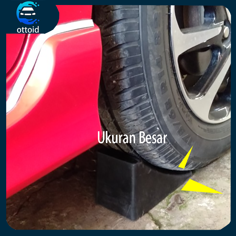 Ganjelan Ban Mobil Rubber Wheel Parking Chock Parkir Penahan Roda Untuk