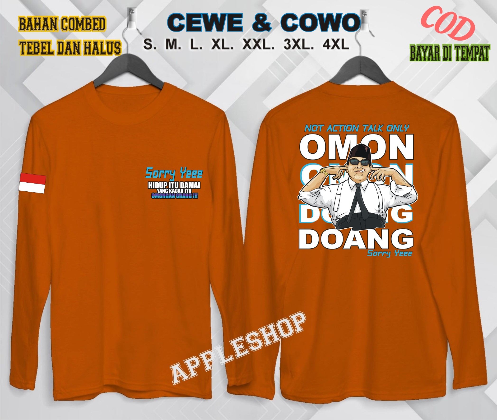 Kaos Dewasa Omon Omon Doank Bdr Pjg Prabowo Gemoy Viral 2024 Kaos Murah