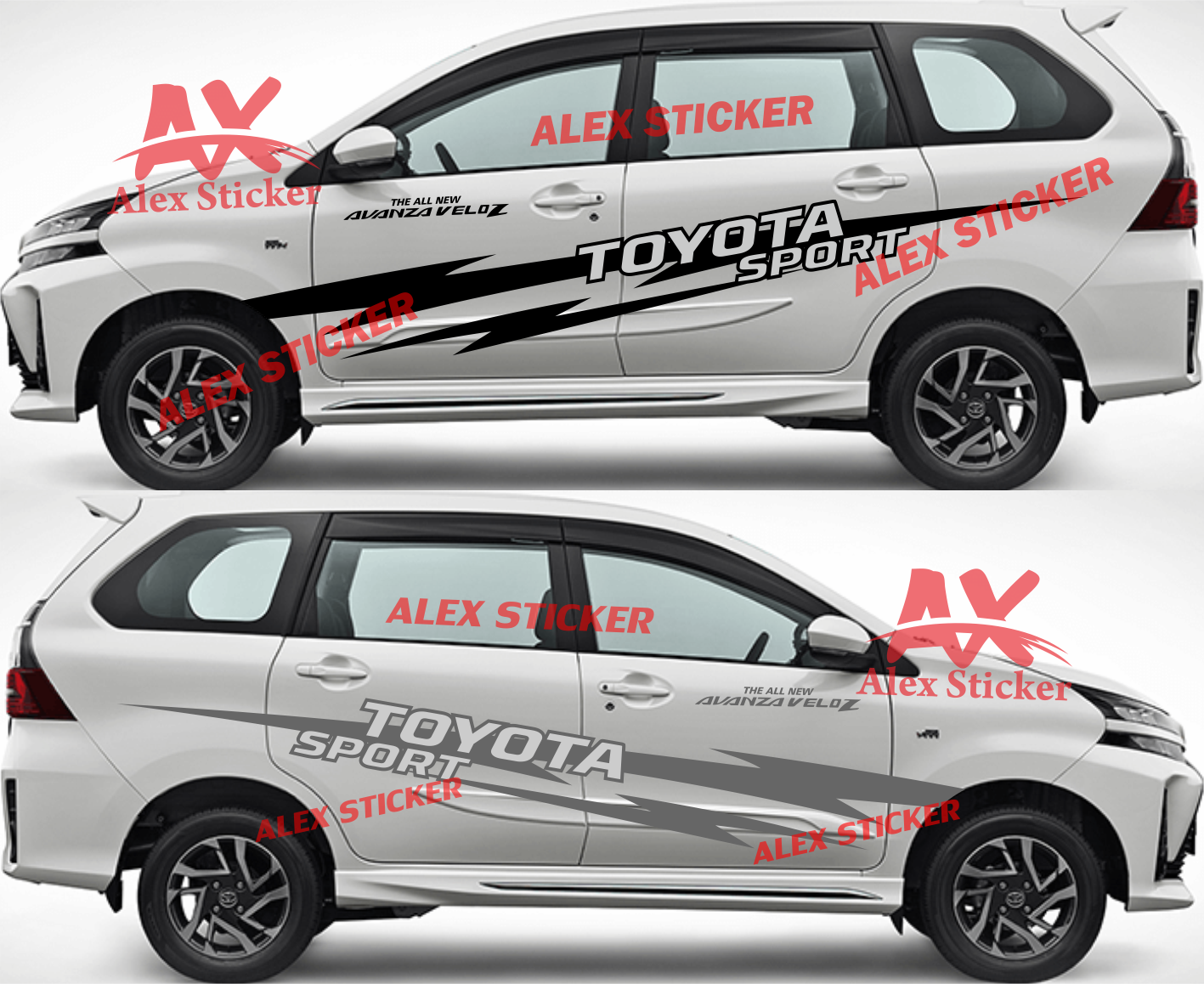 Stiker Veloz Sticker Mobil Toyota Avanza Velos Side Body Samping All