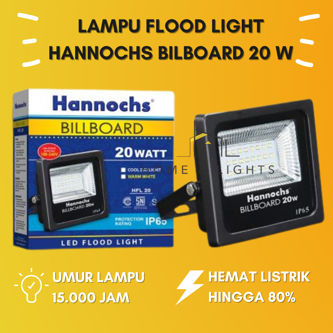 Lampu Sorot Flood Light Hannochs Billboard W Putih Lazada Indonesia