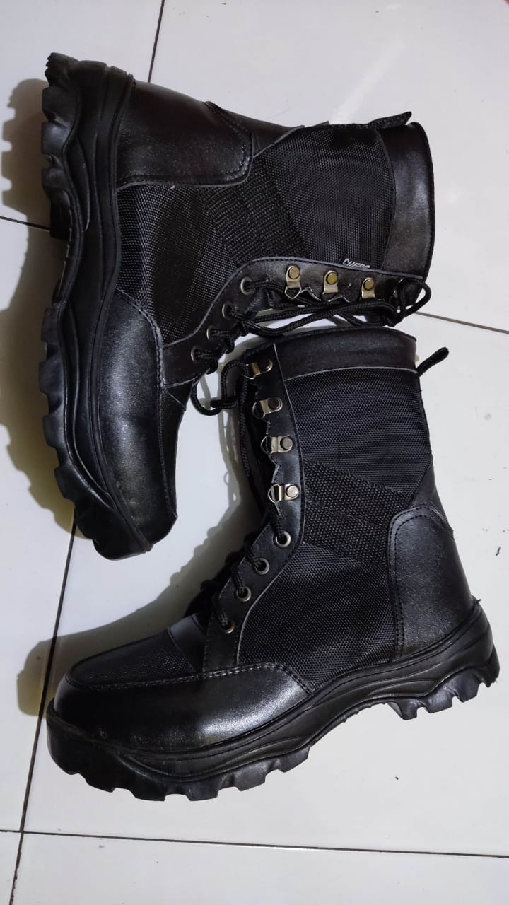 SEPATU PDL JATAH TNI AD MODEL CUERO WEBA SAFETY BOOTS KOMBINASI CORDURA