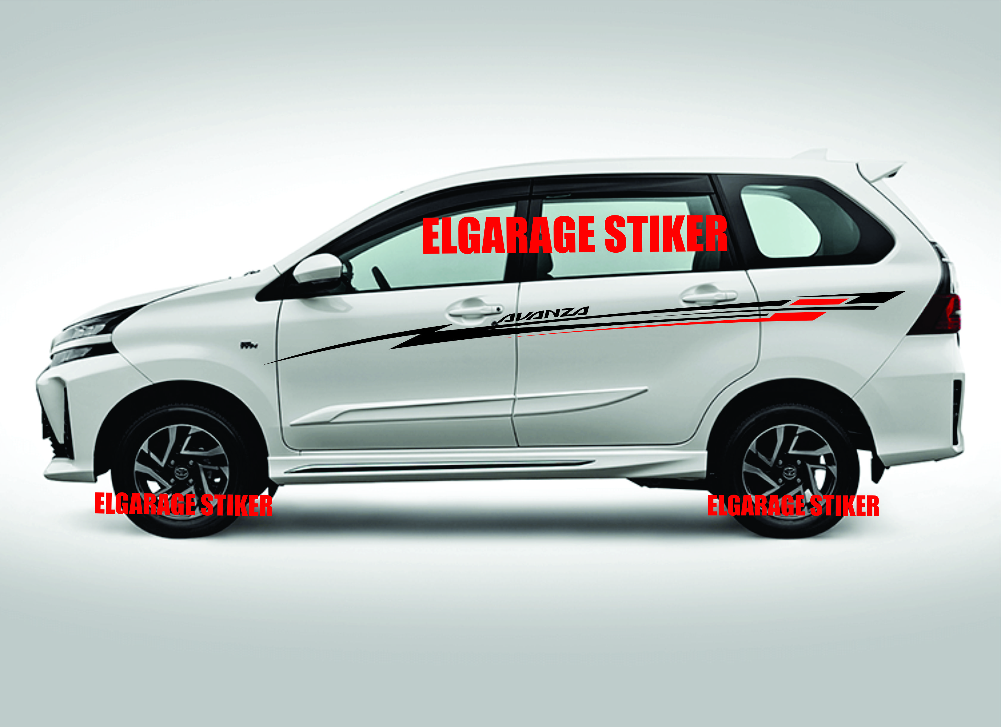 Stiker Mobil Toyota Avanza Stiker List Body Mobil Avanza Cutting Stiker